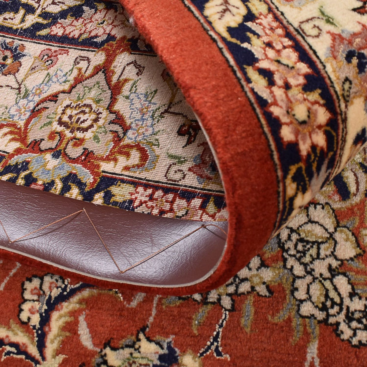 Perski dywan - Ghom - Królewski - 205 x 138 cm - czerwony