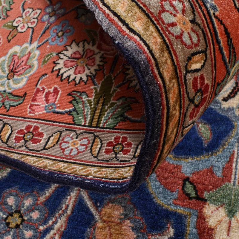 Perski dywan - Ghom - Królewski - 208 x 137 cm - ciemnoniebieski