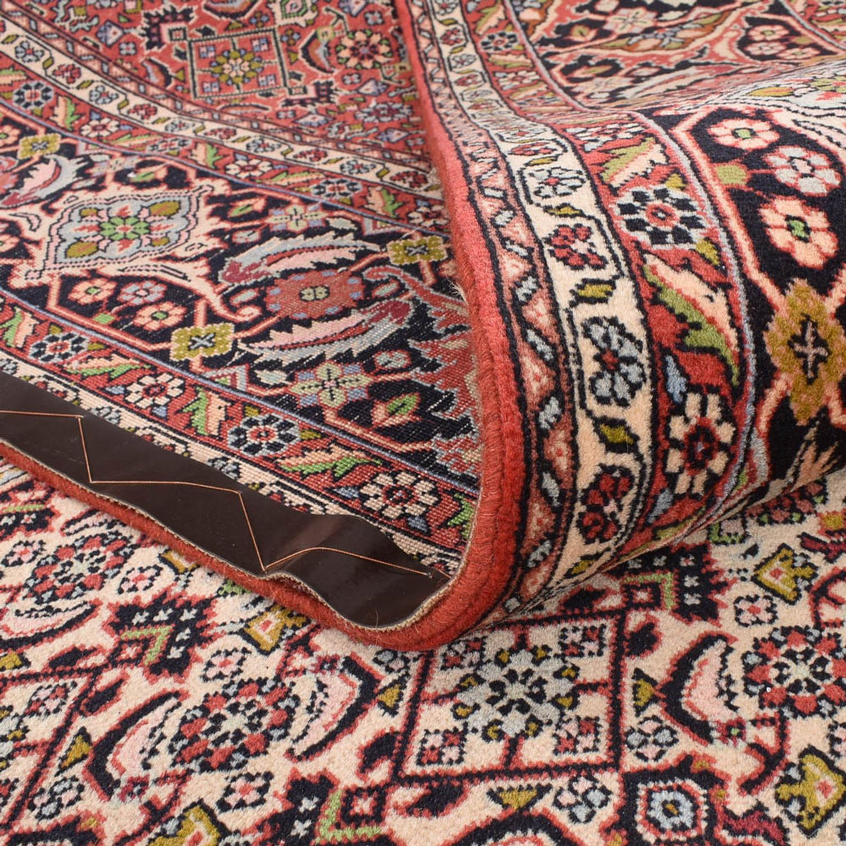 Dywan perski - Bijar - 403 x 301 cm - bordowa czerwień