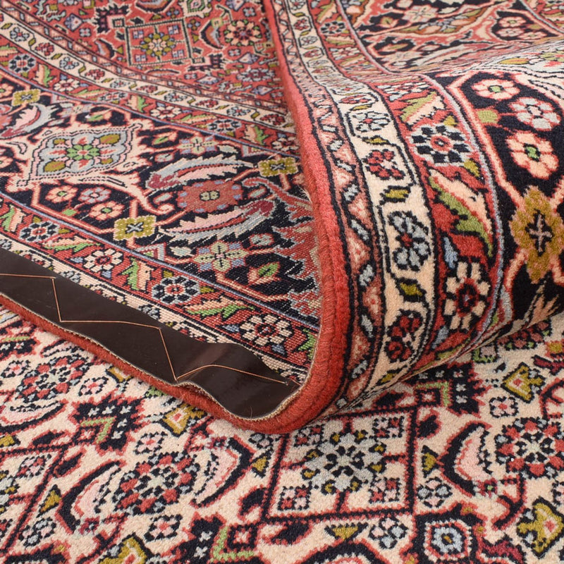 Dywan perski - Bijar - 403 x 301 cm - bordowa czerwień