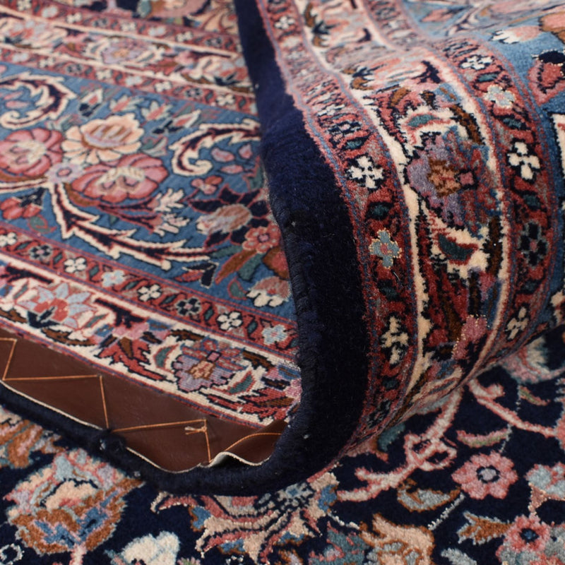 Dywan perski - Bijar - 400 x 302 cm - ciemnoniebieski