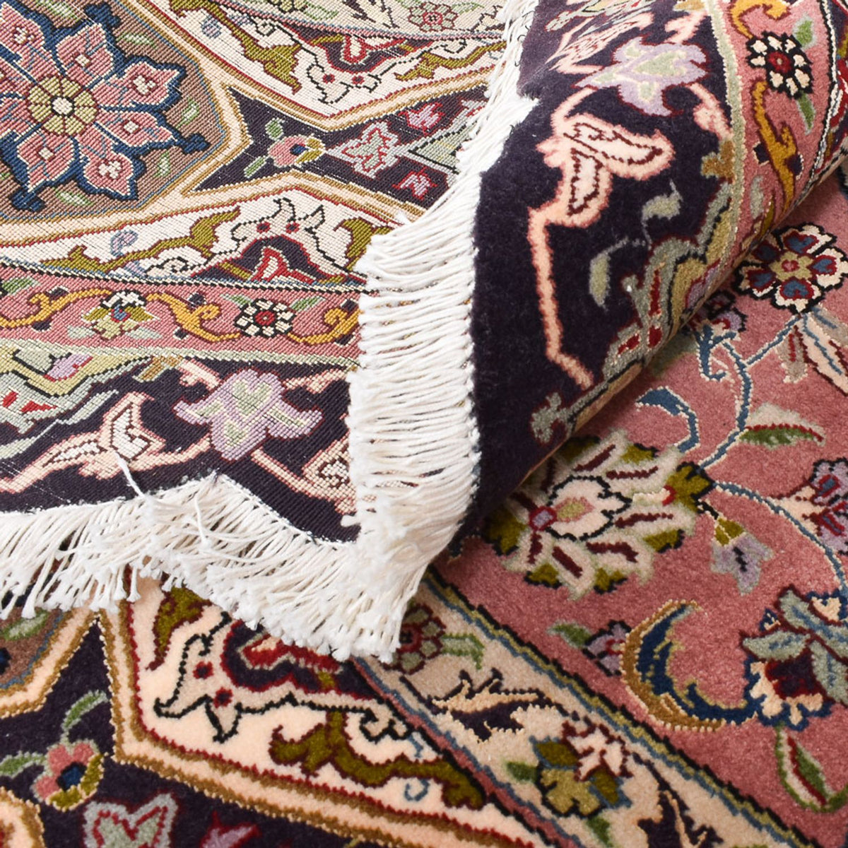 Dywan perski - Tabriz - Królewski okrągły  - 250 x 250 cm - wielokolorowy