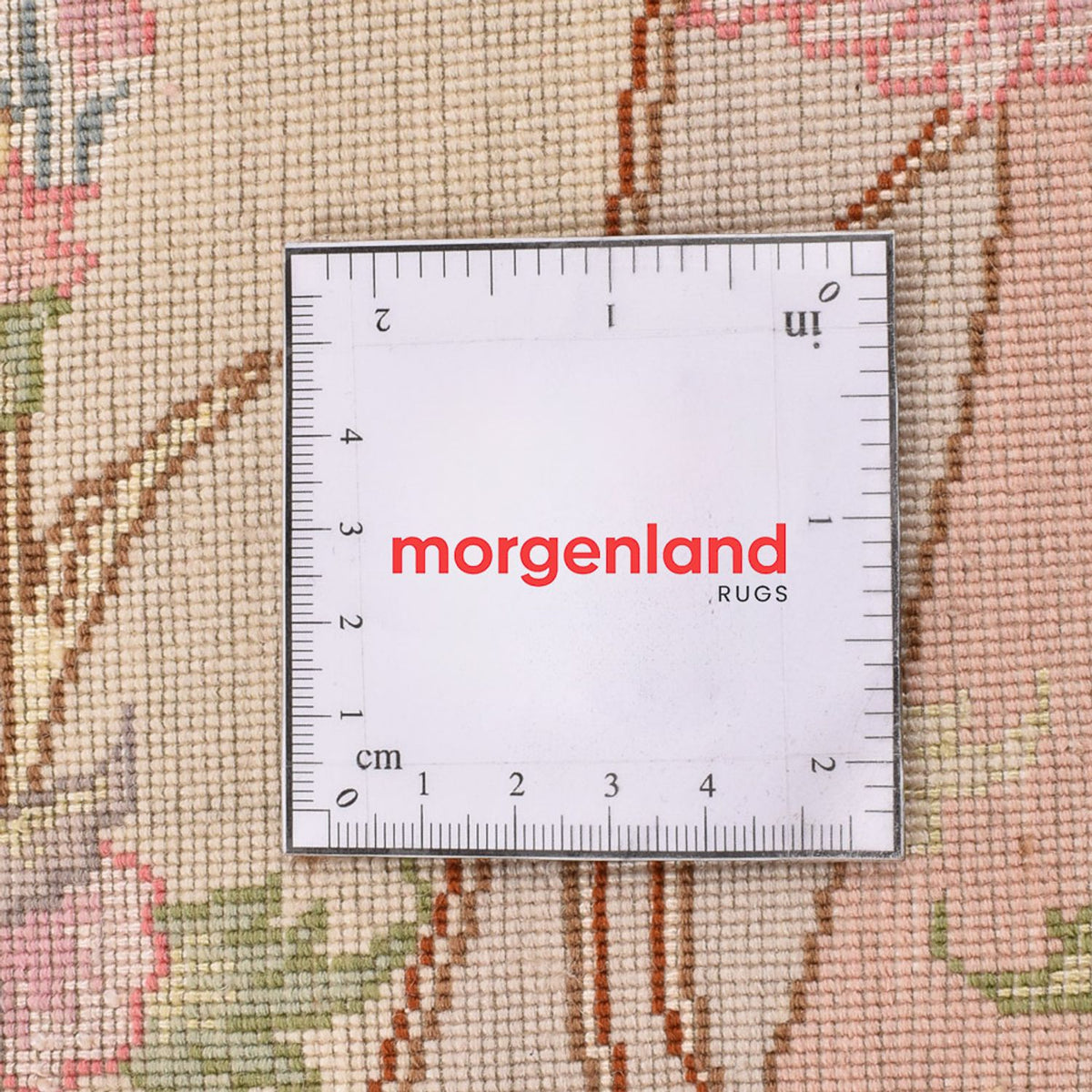 Dywan perski - Tabriz - Królewski okrągły  - 143 x 143 cm - łososiowy