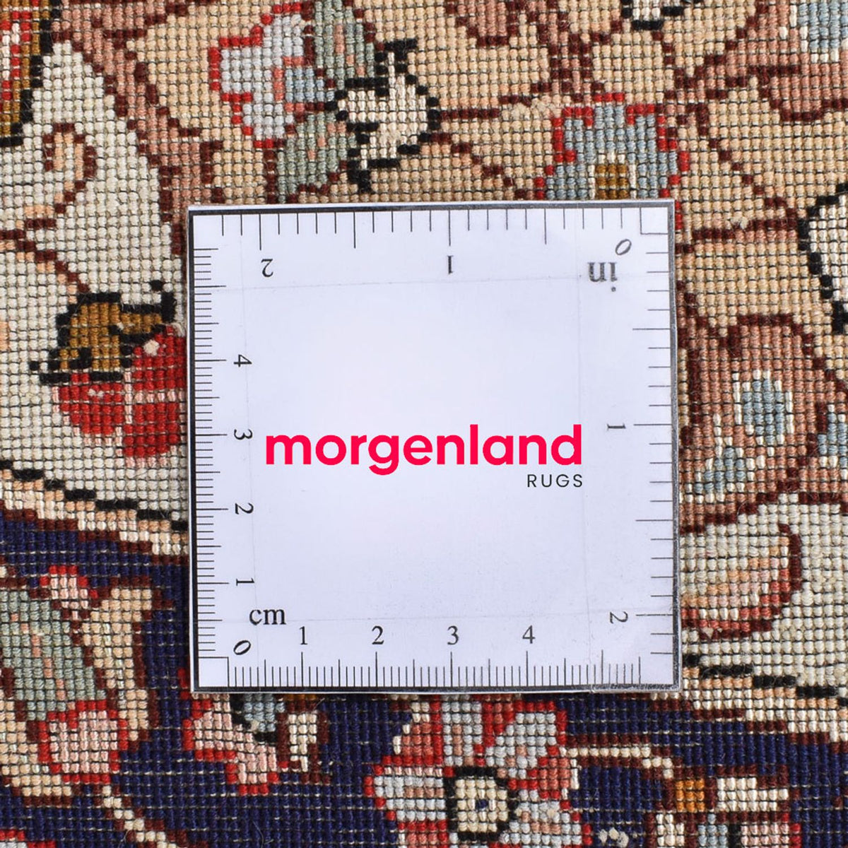 Dywan perski - Tabriz - Królewski okrągły  - 312 x 312 cm - beżowy