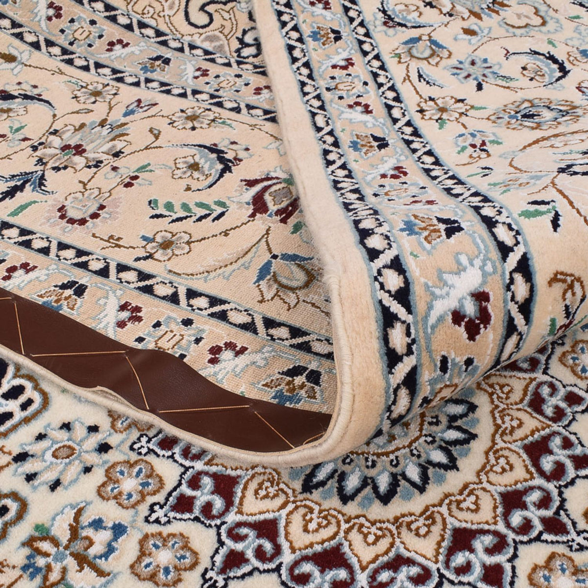 Dywan perski - Nain - Premium - 292 x 195 cm - kremowy