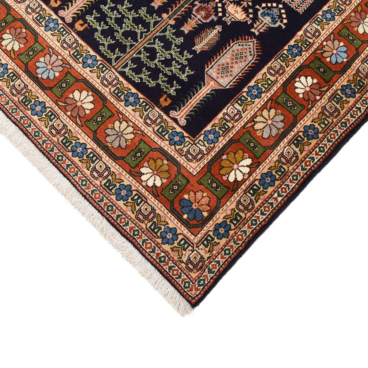 Dywan perski - Klasyczny - 233 x 178 cm - ciemnoniebieski