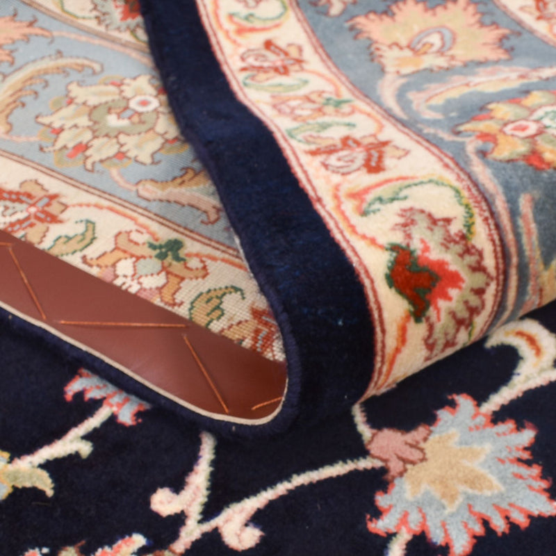 Dywan perski - Bijar - 269 x 166 cm - ciemnoniebieski