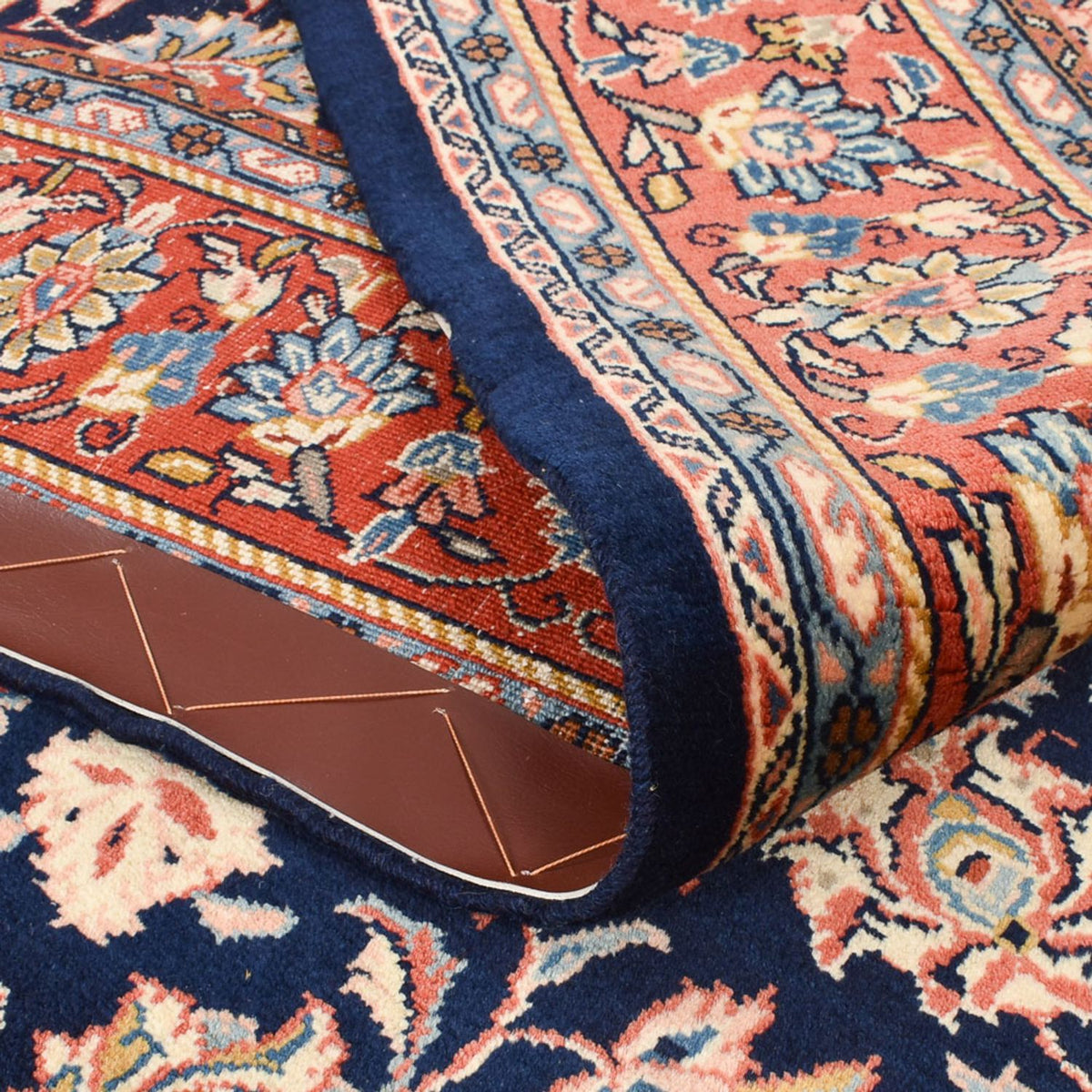 Dywan perski - Keshan - 234 x 143 cm - ciemnoniebieski