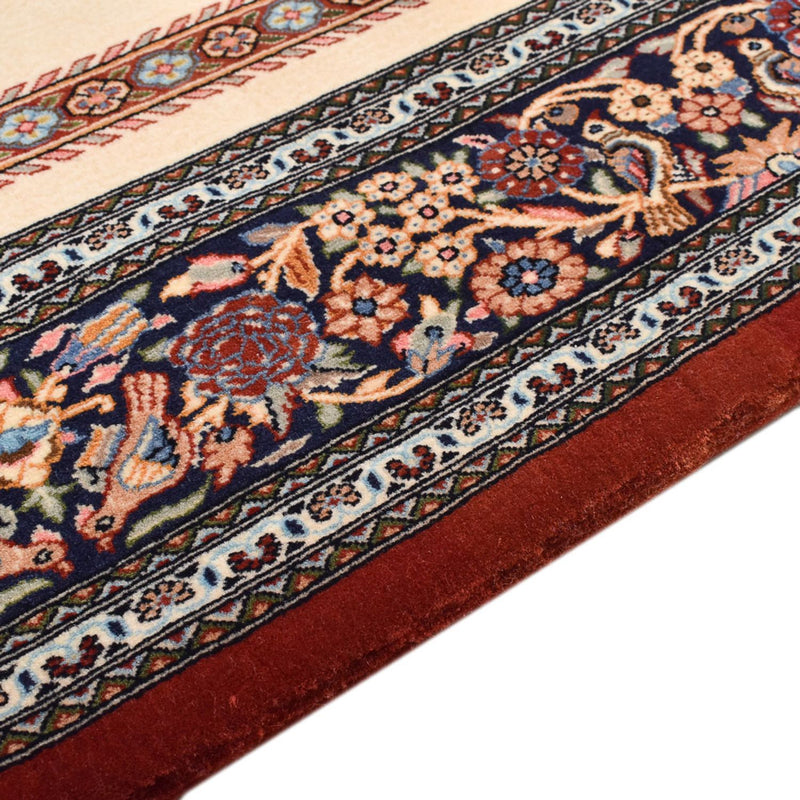 Perski dywan - Ghom - Królewski - 200 x 136 cm - jasny beż