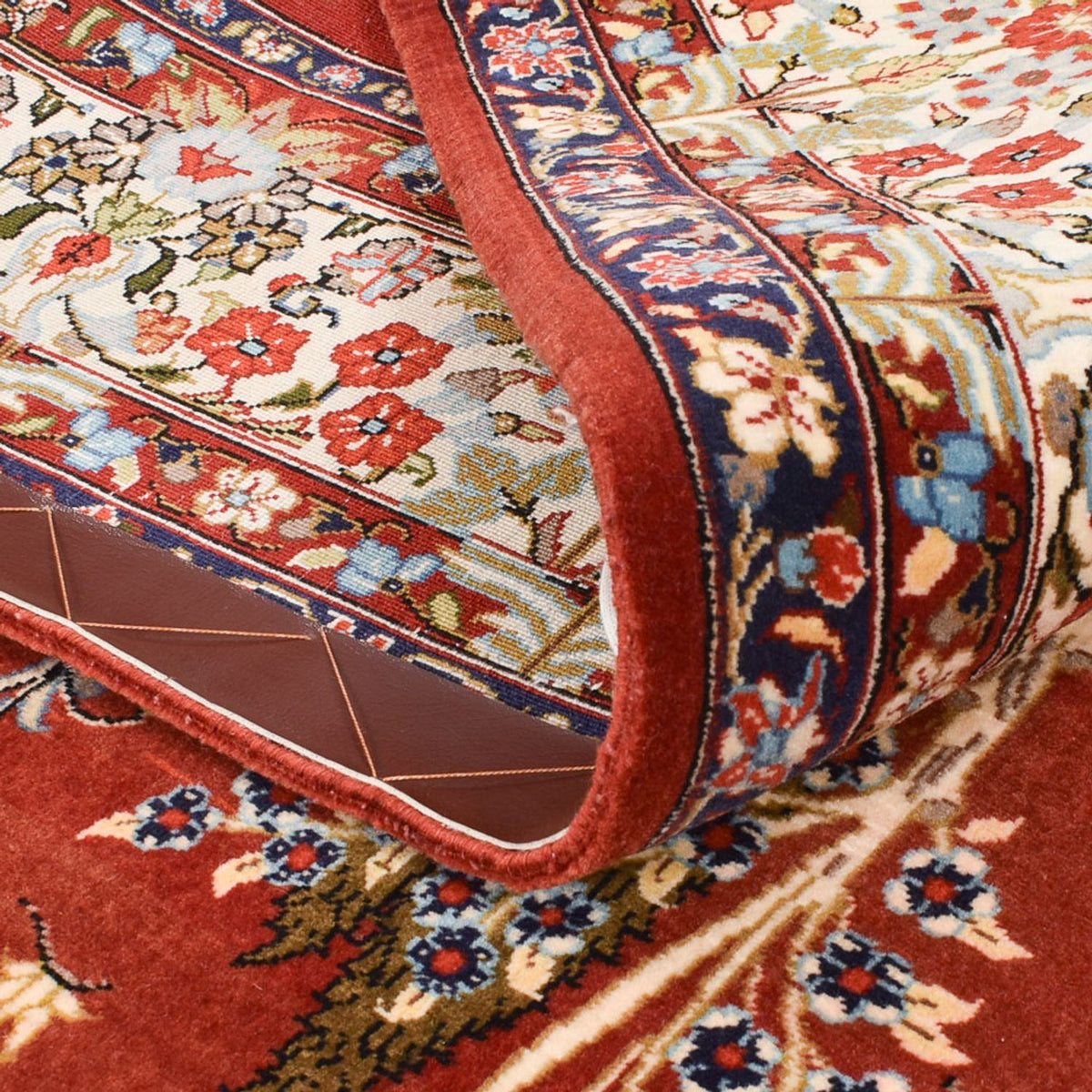 Dywan perski - Ghom - 203 x 138 cm - wielokolorowy