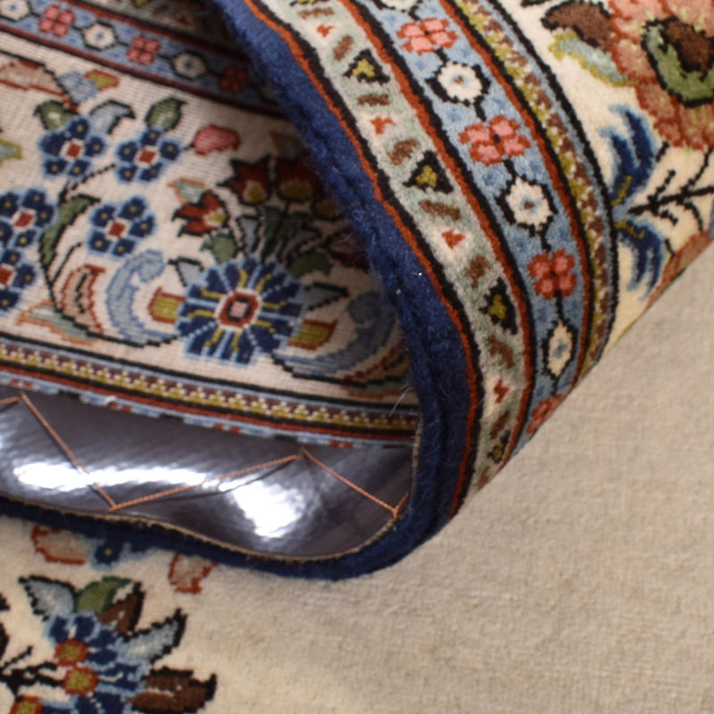 Perski dywan - Ghom - Królewski - 188 x 130 cm - jasny beż