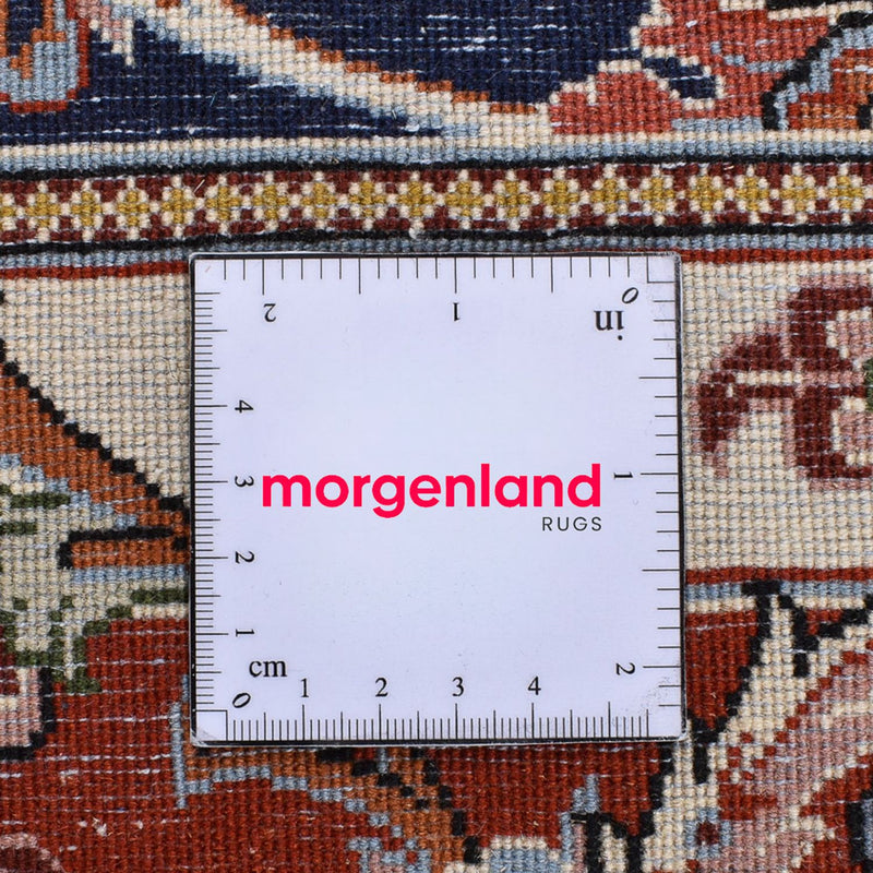 Dywan perski - Ghom - 212 x 146 cm - ciemnoniebieski