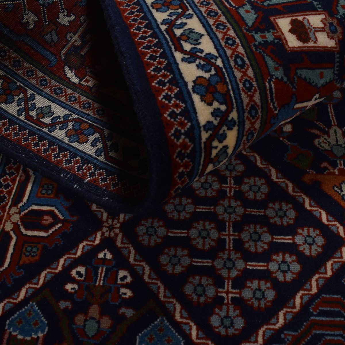 Perski dywan - Nomadyczny - 293 x 203 cm - czerwień winna