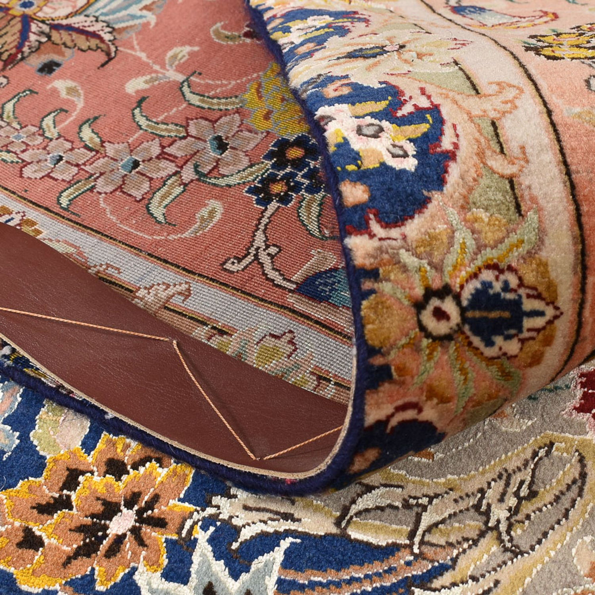 Dywan perski - Tabriz - Królewski - 304 x 189 cm - ciemnoniebieski