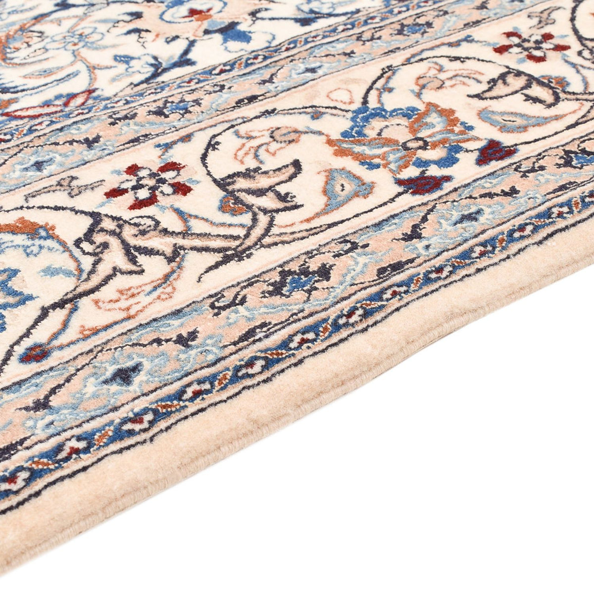 Dywan perski - Nain - Premium - 208 x 124 cm - jasny beż