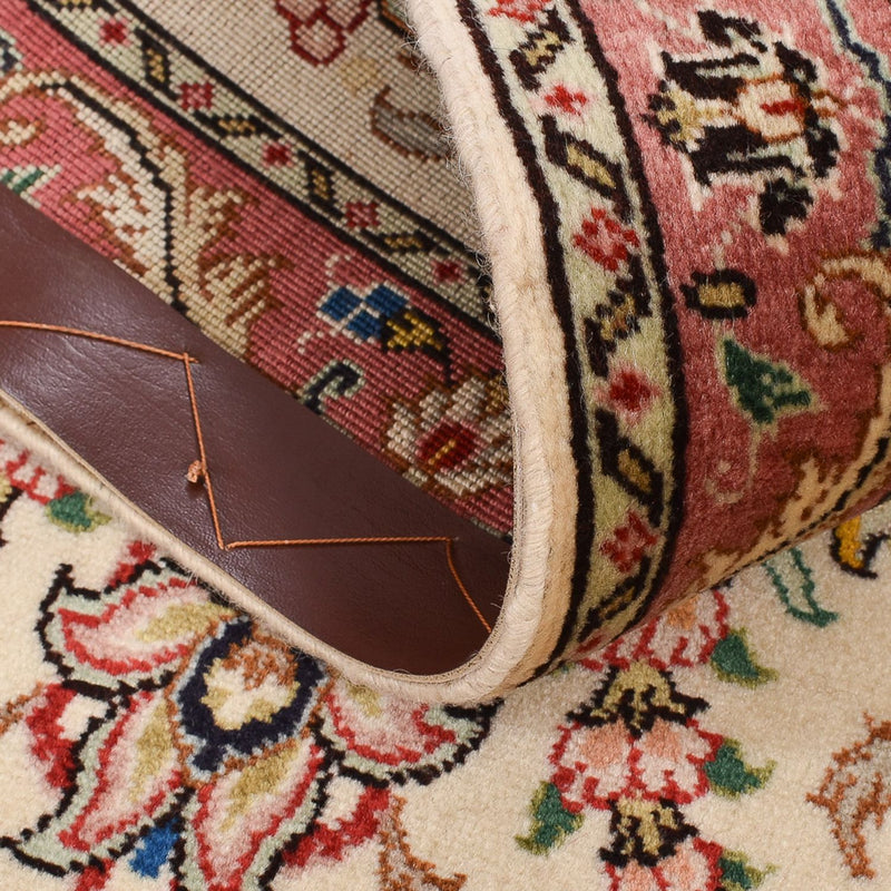 Biegacz Dywan perski - Tabriz - Królewski - 286 x 70 cm - beżowy