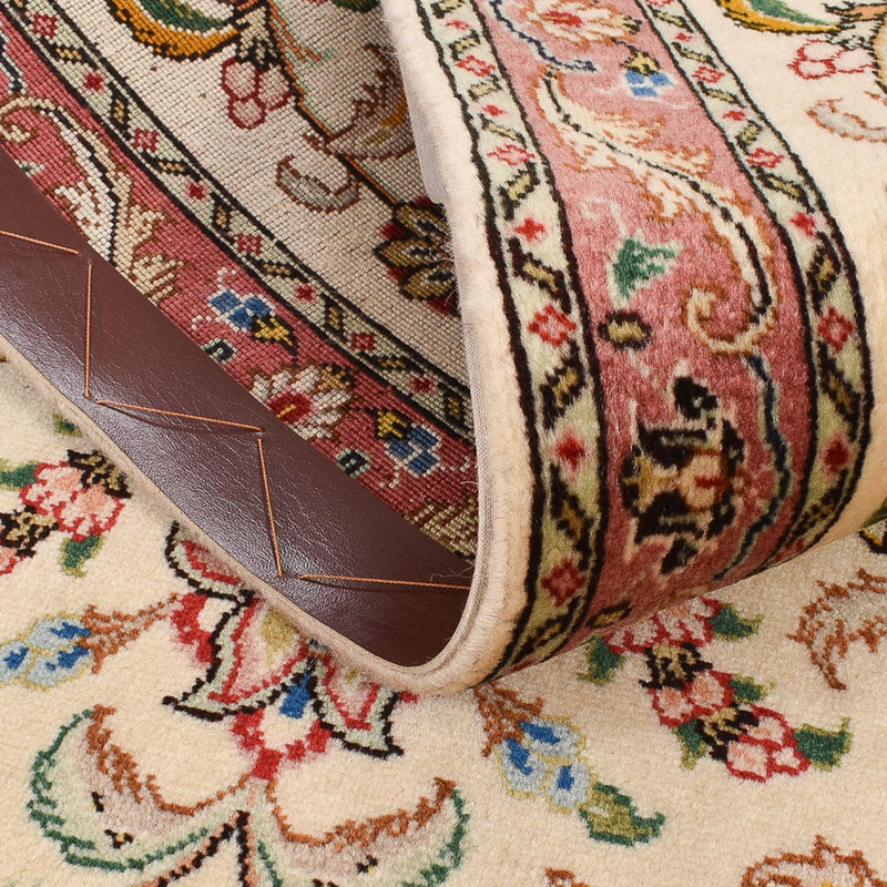 Biegacz Dywan perski - Tabriz - Królewski - 284 x 70 cm - beżowy