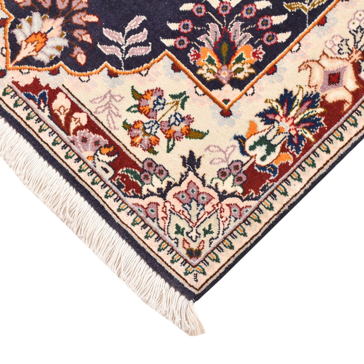 Dywan perski - Tabriz - Królewski - 90 x 60 cm - ciemnoniebieski