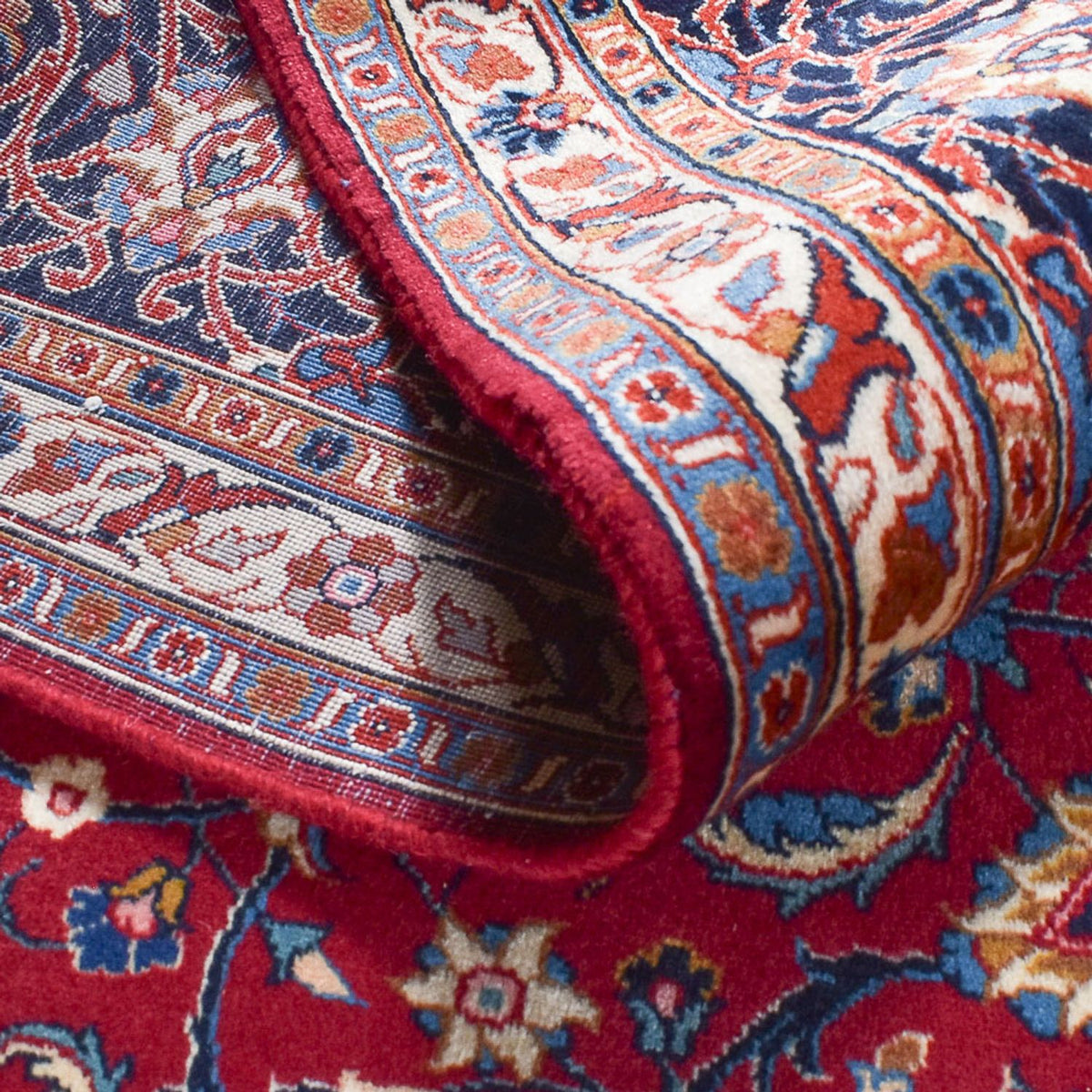 Dywan perski - Keshan - 340 x 245 cm - ciemna czerwień