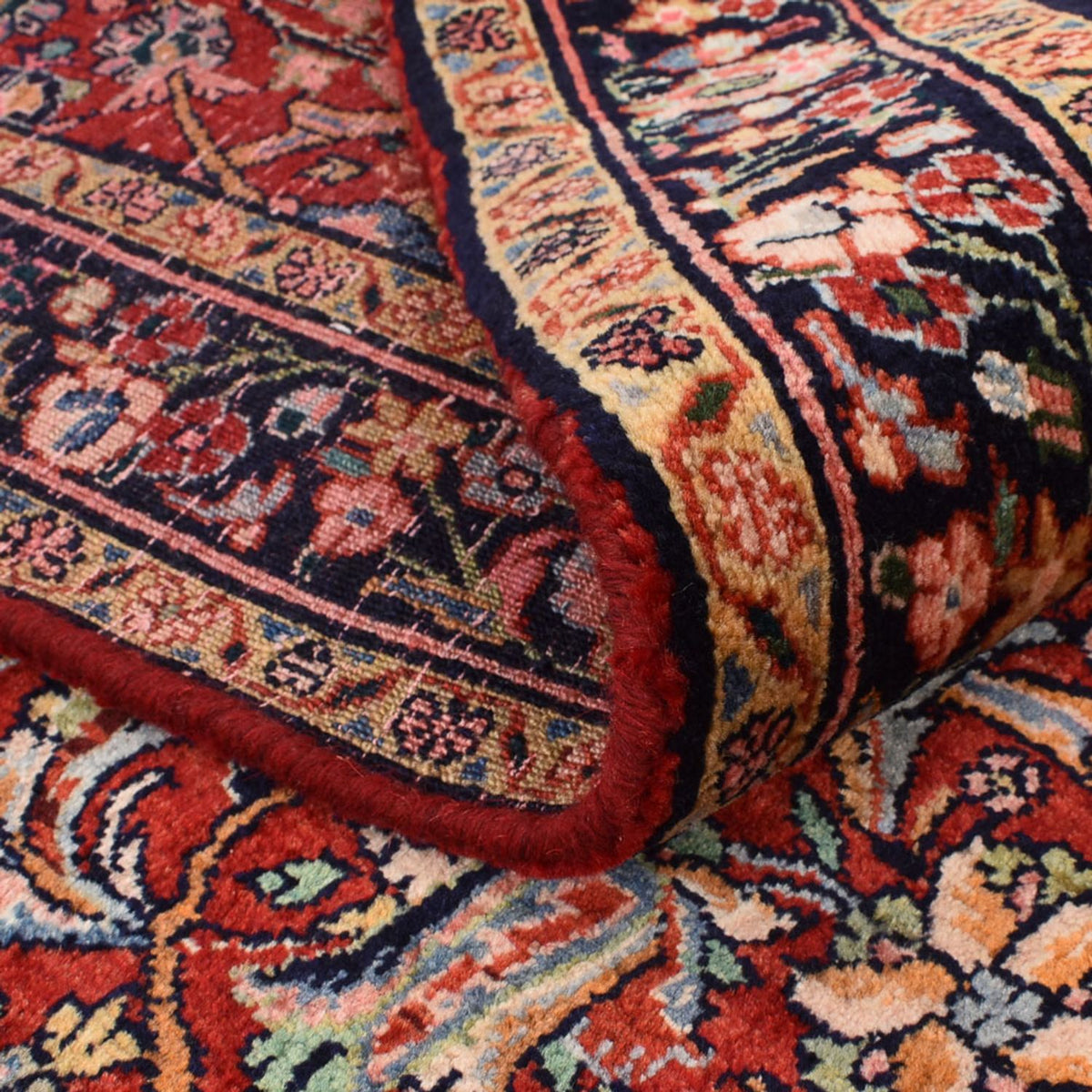 Dywan perski - Bijar - 225 x 132 cm - czerwony