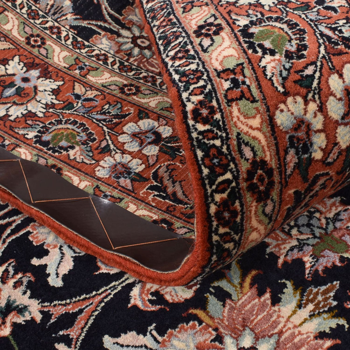 Dywan perski - Bijar - 223 x 140 cm - ciemnoniebieski