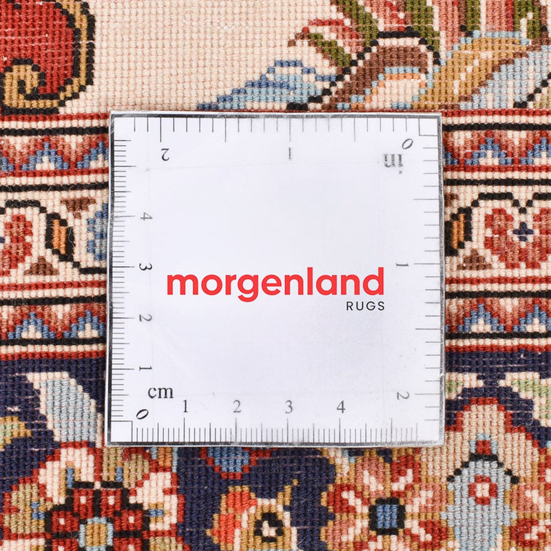 Perski dywan - Ghom - Królewski - 204 x 132 cm - beżowy