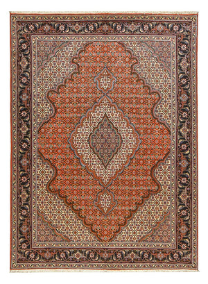 Dywan perski - Tabriz - Królewski - 203 x 150 cm - rdza
