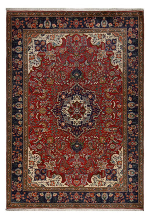 Dywan perski - Tabriz - 290 x 203 cm - bordowa czerwień