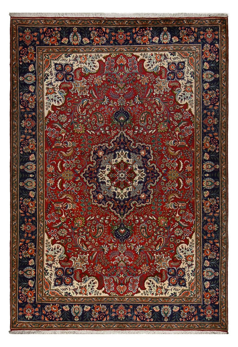Dywan perski - Tabriz - 290 x 203 cm - bordowa czerwień