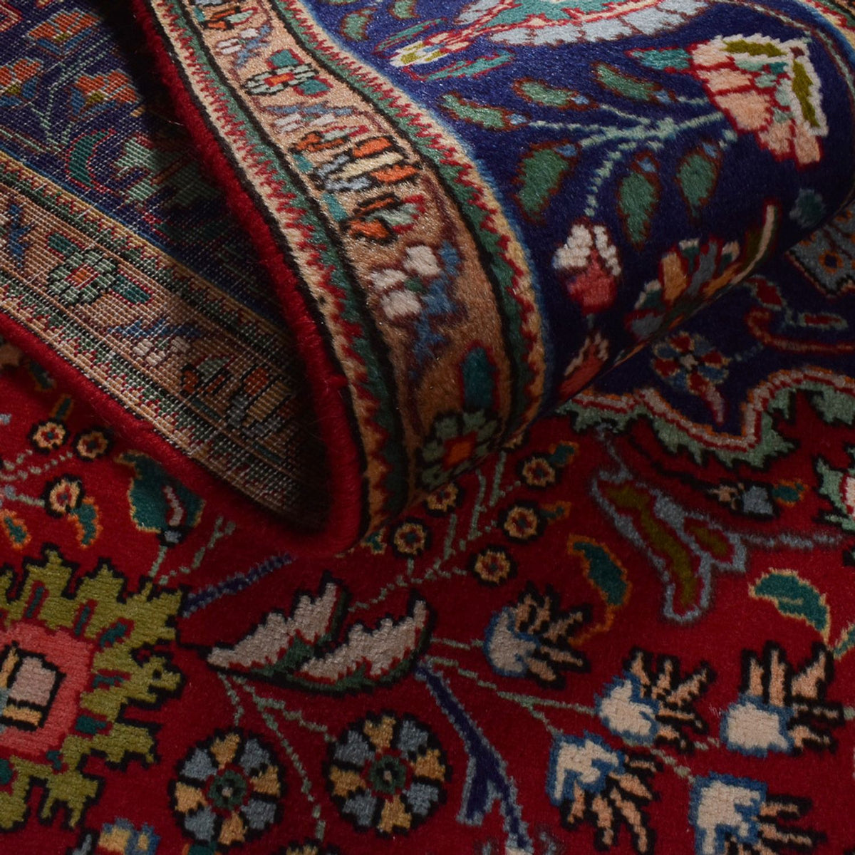 Dywan perski - Tabriz - 290 x 203 cm - bordowa czerwień