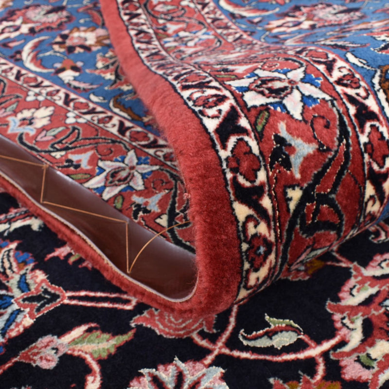 Dywan perski - Bijar - 402 x 307 cm - ciemnoniebieski