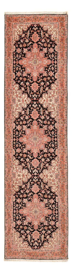 Biegacz Dywan perski - Tabriz - Królewski - 352 x 90 cm - jasna czerwień