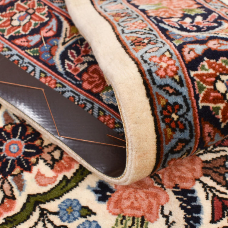 Biegacz Dywan perski - Bijar - 322 x 74 cm - ciemny beż