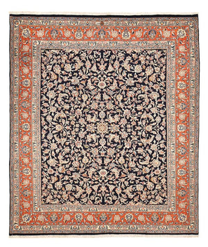 Dywan perski - Klasyczny - 296 x 247 cm - ciemnoniebieski