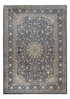 Dywan perski - Klasyczny - 346 x 248 cm - ciemnoniebieski