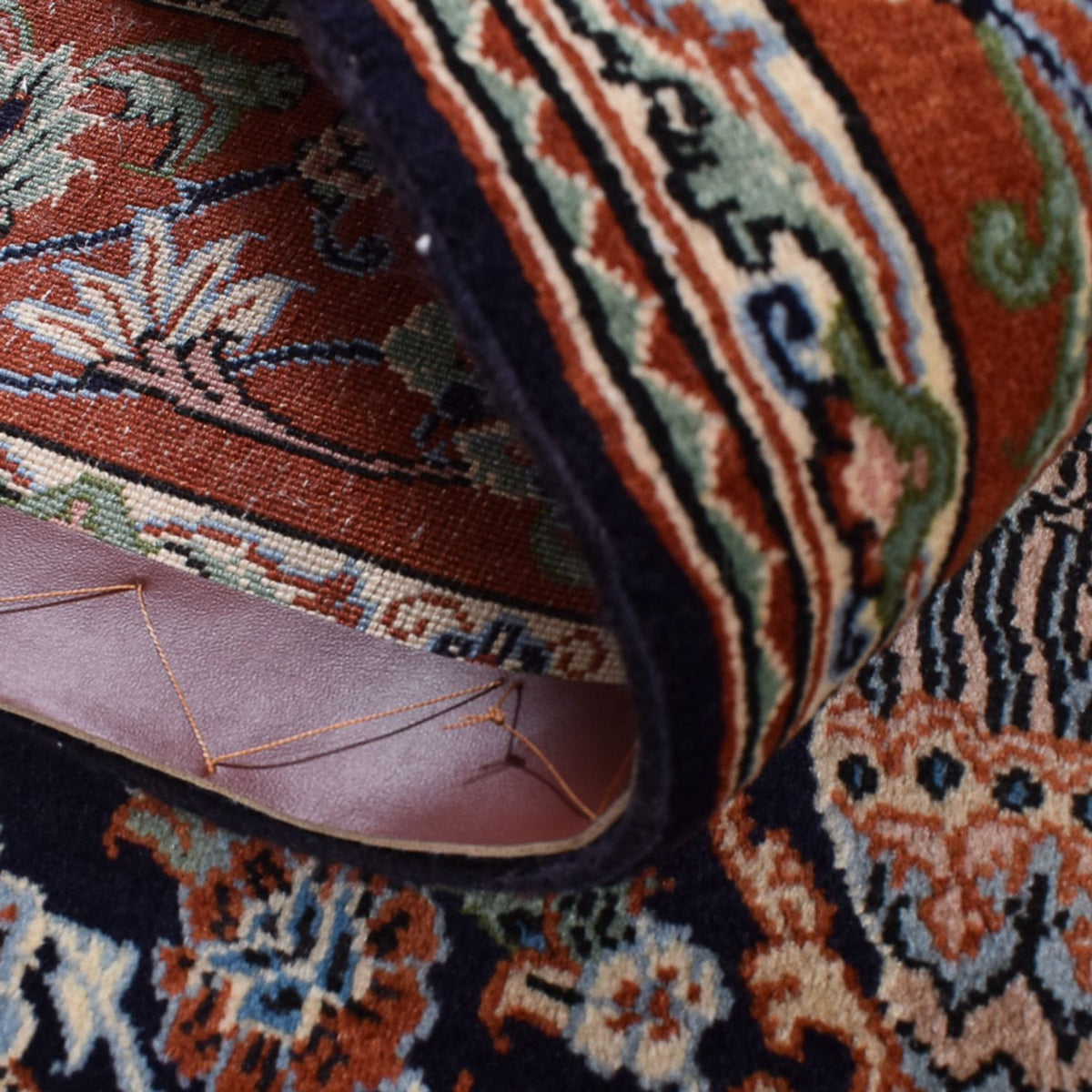 Perski dywan - Ghom - Królewski - 208 x 137 cm - ciemny beż