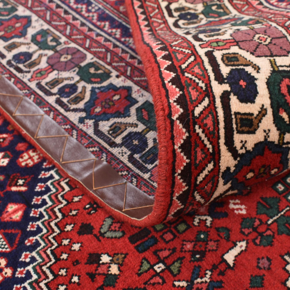 Perski dywan - Nomadyczny kwadratowy  - 198 x 198 cm - czerwony