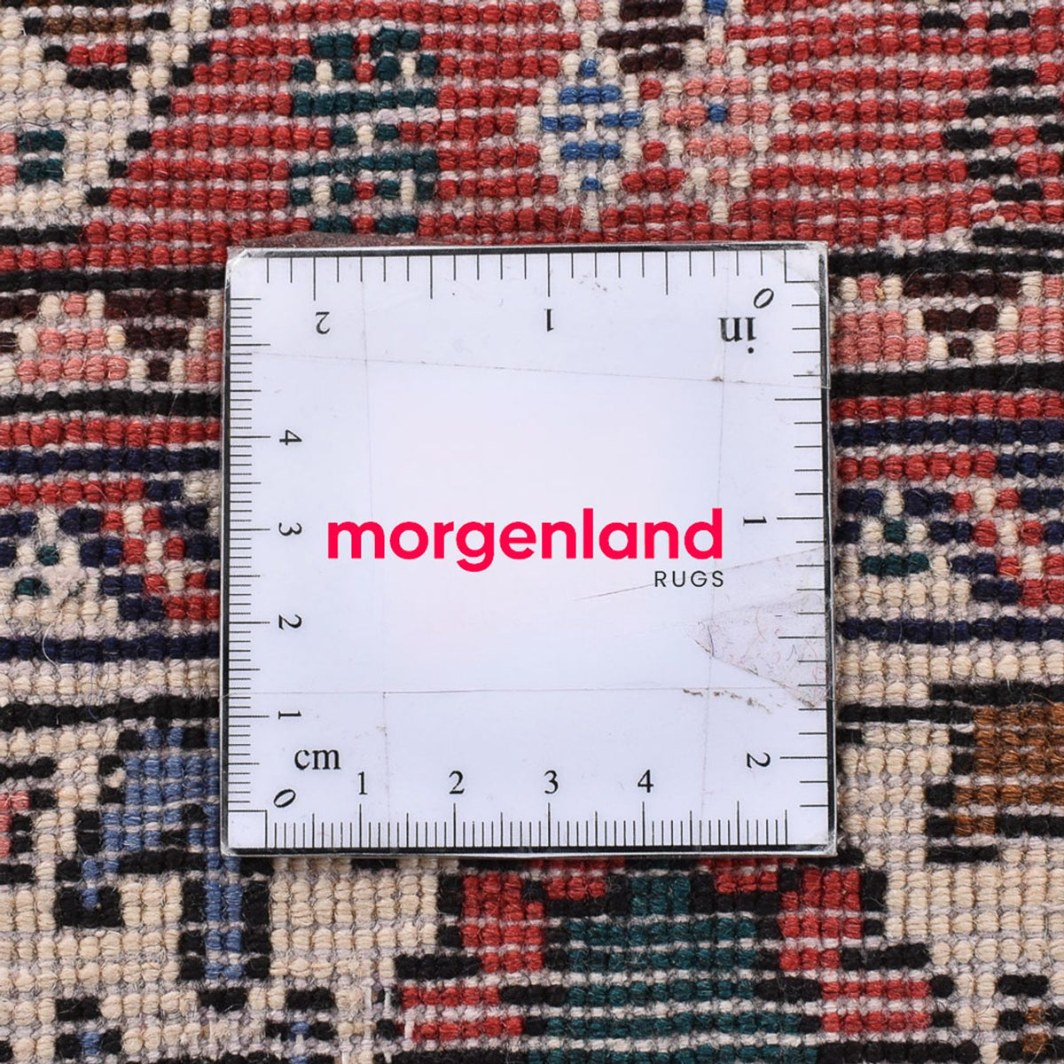 Perski dywan - Nomadyczny kwadratowy  - 203 x 196 cm - jasna czerwień