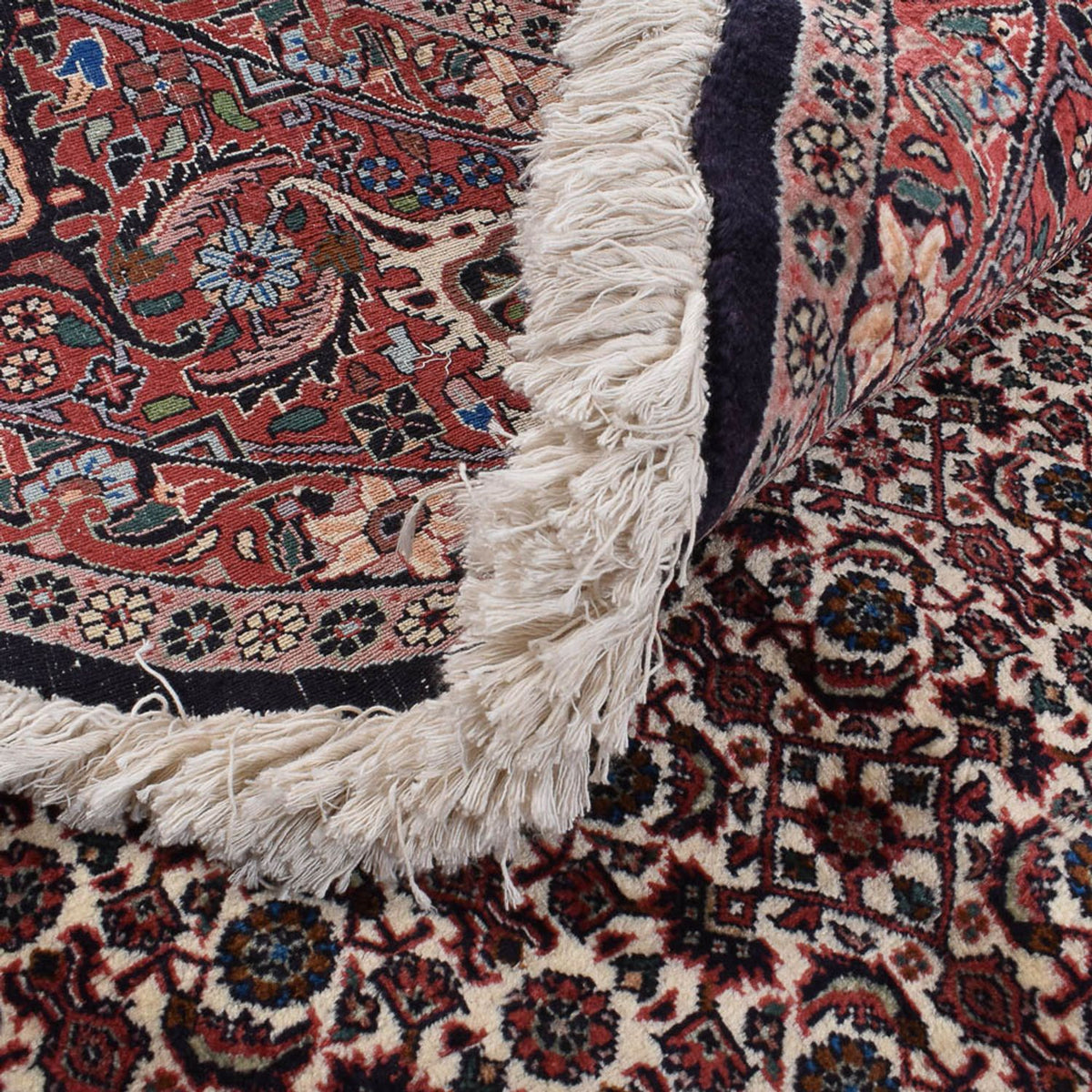 Dywan perski - Bijar okrągły  - 300 x 300 cm - jasna czerwień