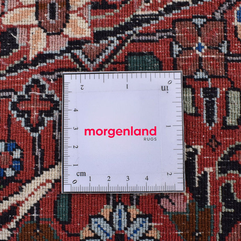 Dywan perski - Bijar okrągły  - 300 x 300 cm - jasna czerwień