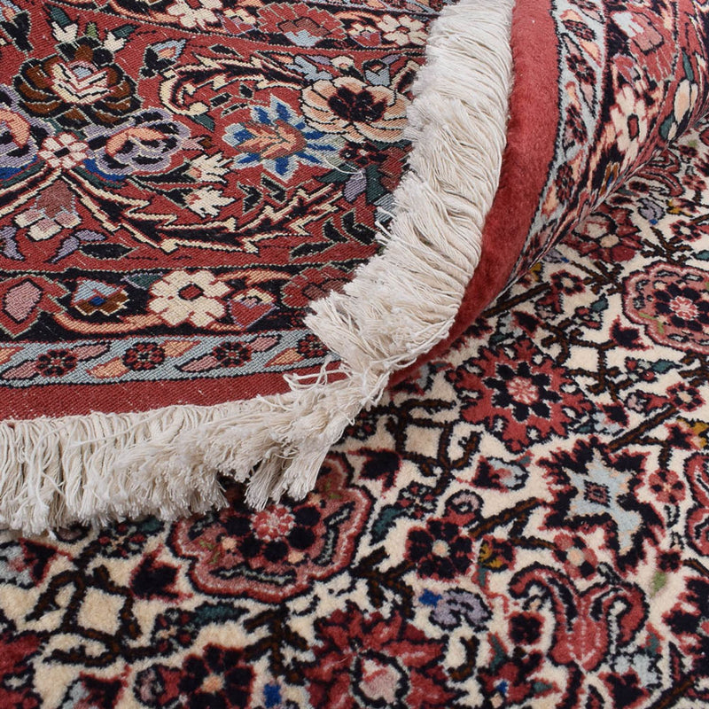 Dywan perski - Bijar okrągły  - 305 x 305 cm - jasna czerwień