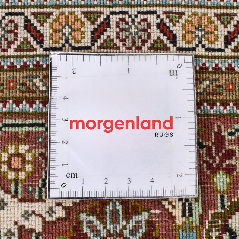 Biegacz Dywan perski - Tabriz - Królewski - 405 x 153 cm - rdza