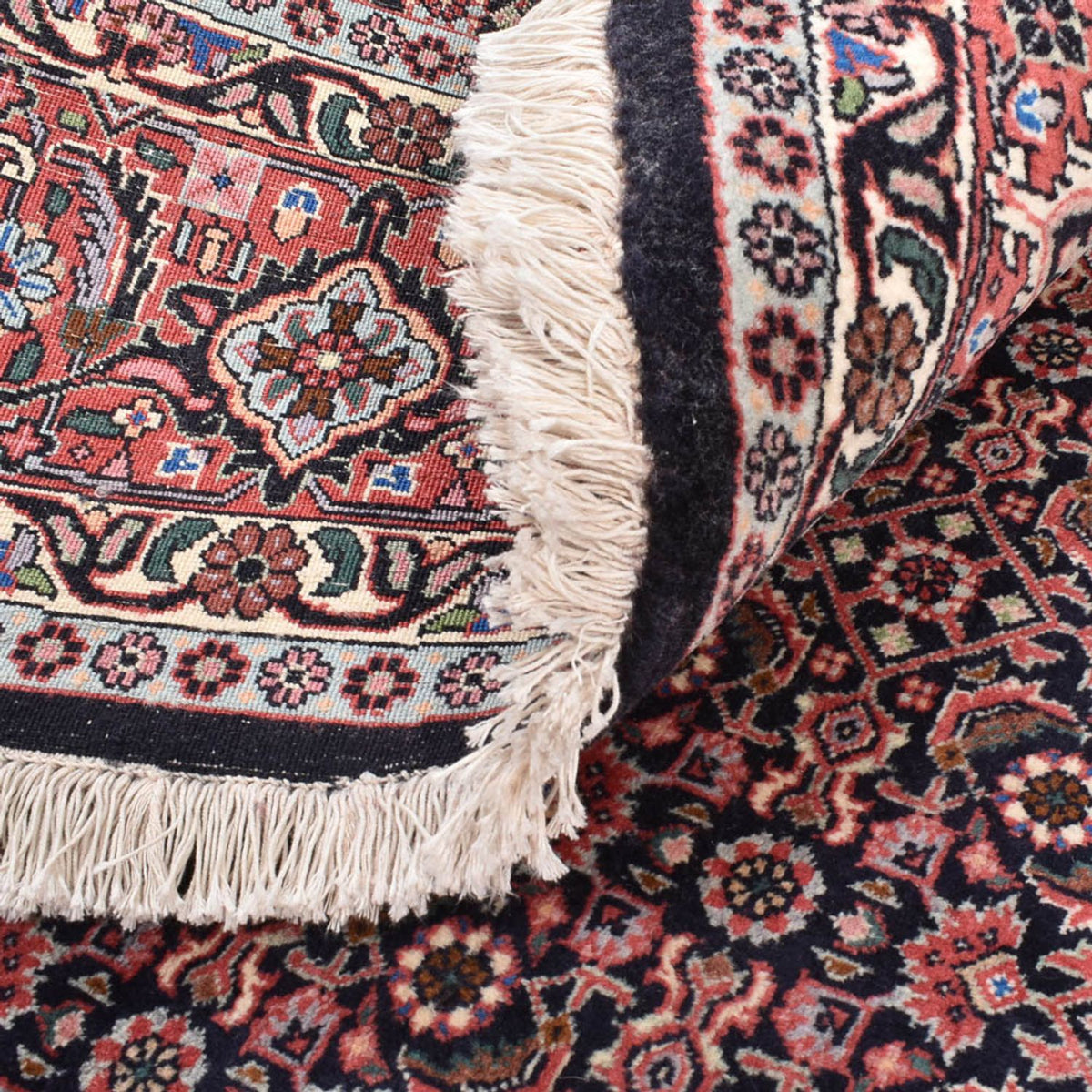 Dywan perski - Bijar okrągły  - 200 x 200 cm - rdza