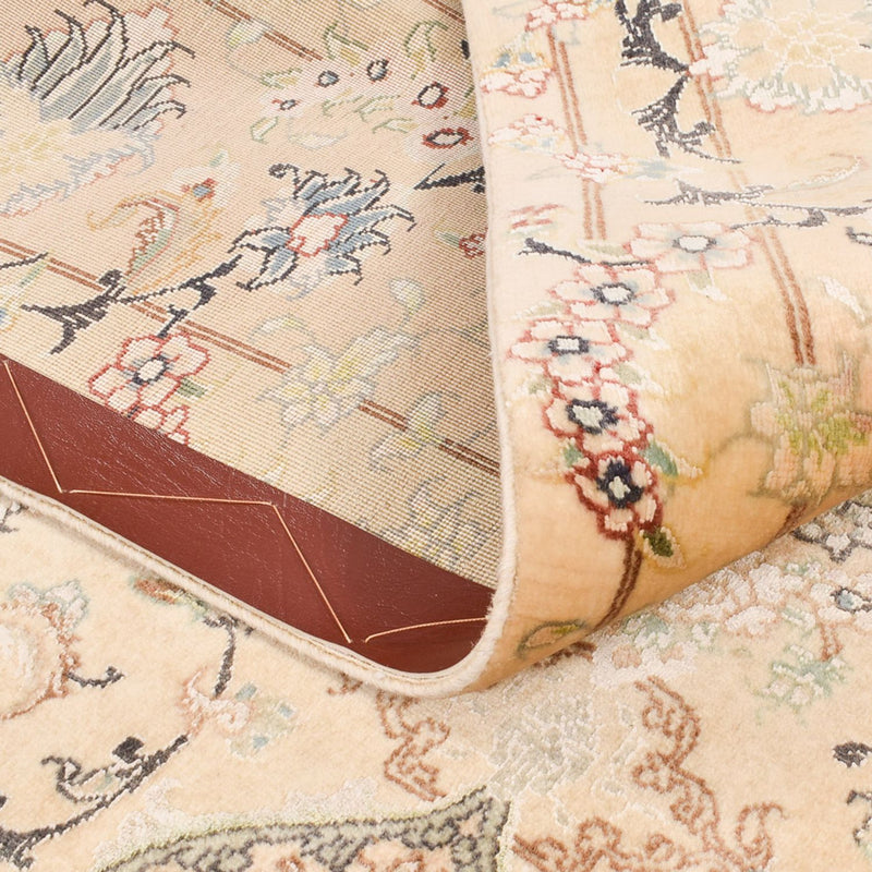 Dywan perski - Tabriz - Królewski - 198 x 148 cm - karmelowy