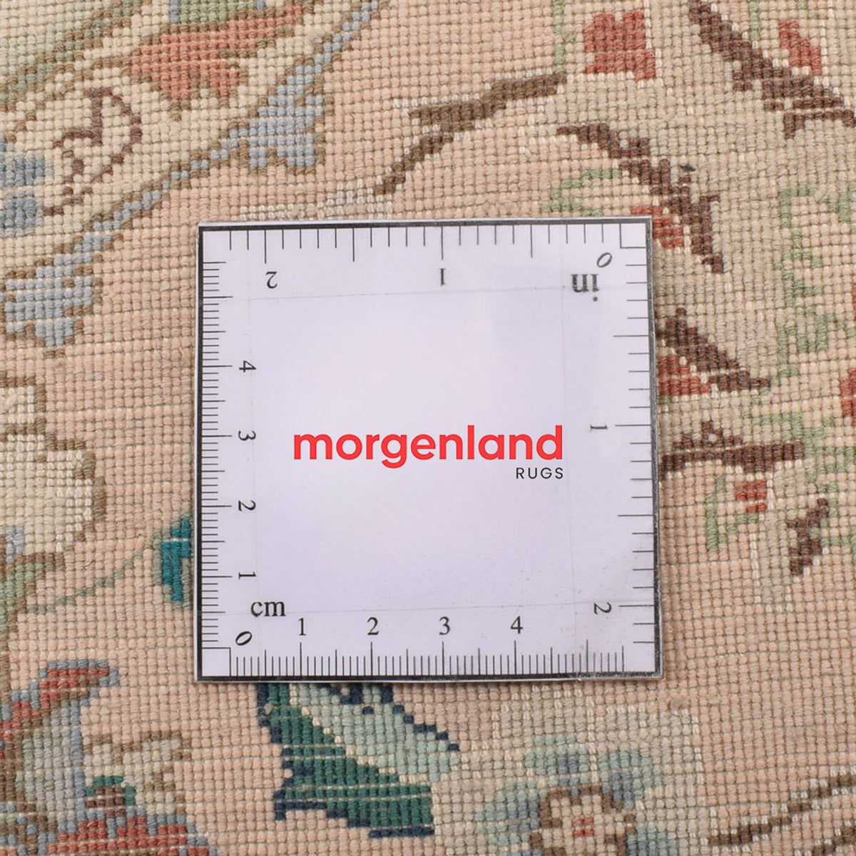 Dywan perski - Tabriz - Królewski okrągły  - 200 x 200 cm - piaskowy