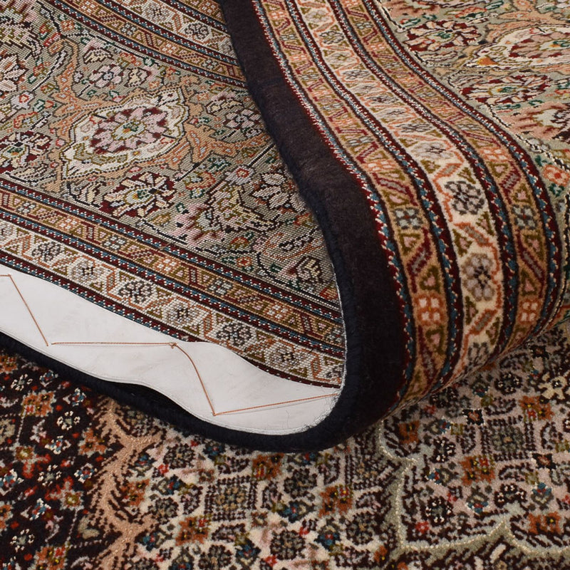 Dywan perski - Tabriz - Królewski - 250 x 202 cm - ciemnobrązowy