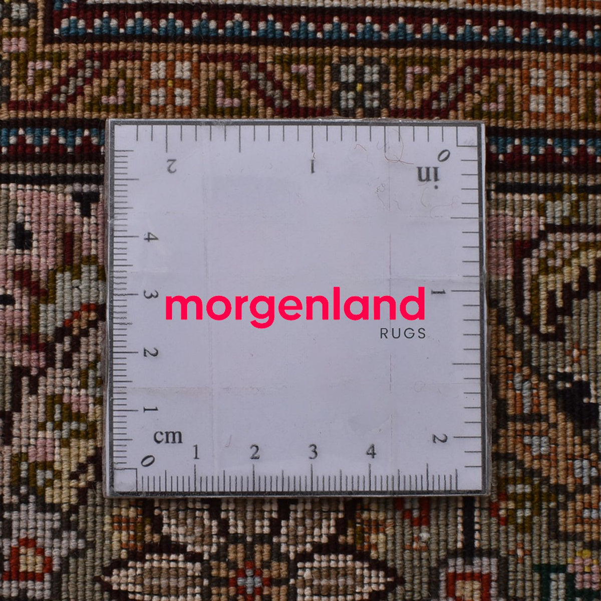 Dywan perski - Tabriz - Królewski - 250 x 202 cm - ciemnobrązowy