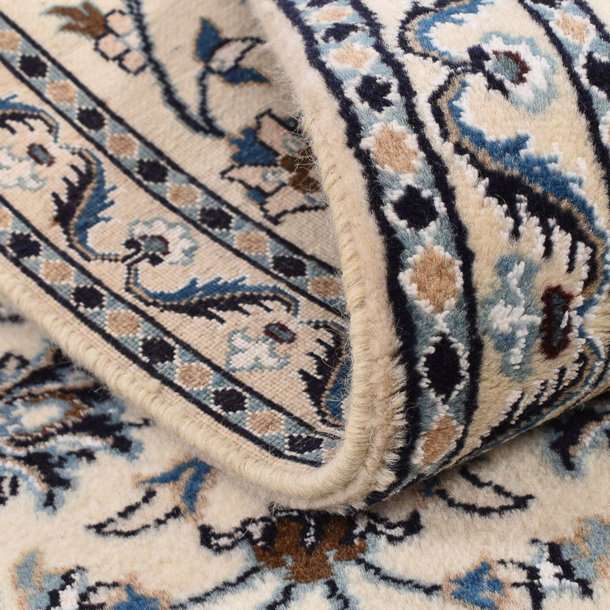 Biegacz Dywan perski - Nain - Królewski - 195 x 59 cm - kremowy