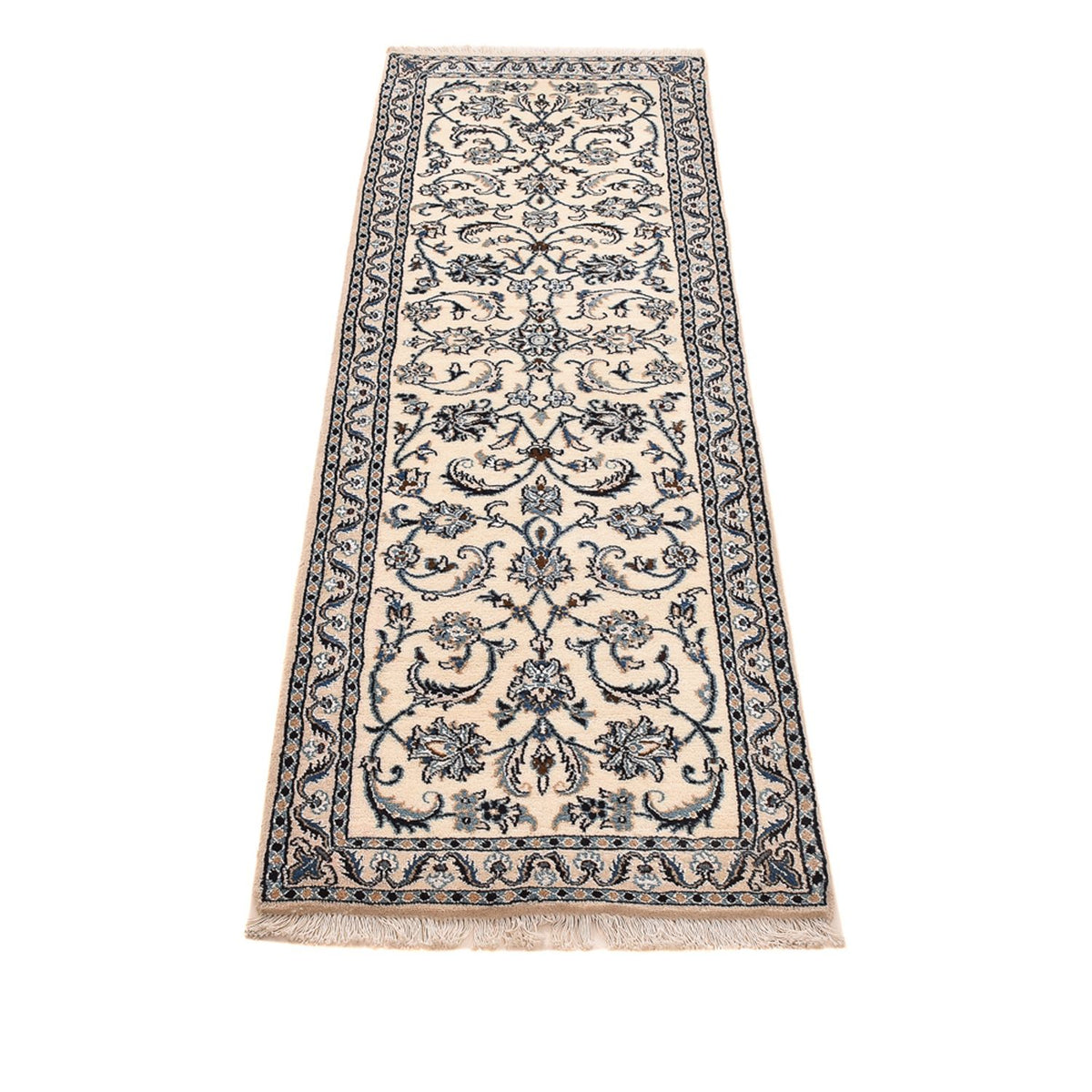 Biegacz Dywan perski - Nain - Królewski - 195 x 59 cm - kremowy