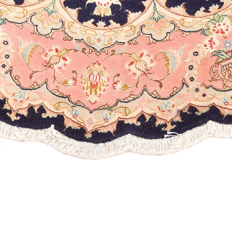 Dywan perski - Tabriz - Premium okrągły  - 150 x 150 cm - wielokolorowy